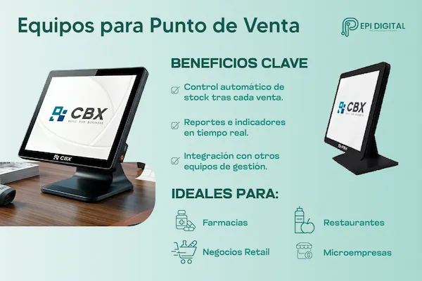 infografía sobre Equipos para Punto de Venta