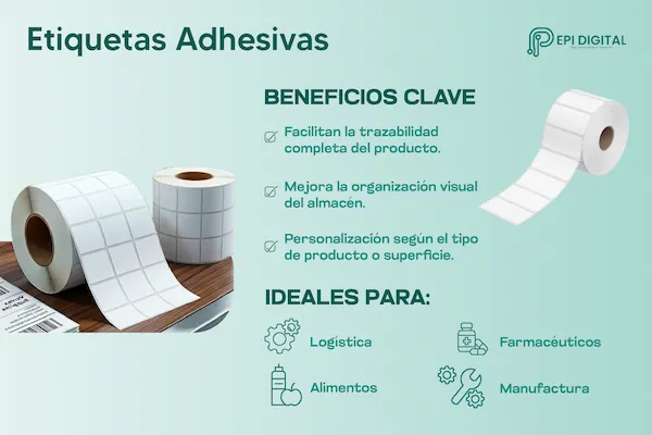 infografía sobre Etiquetas Adhesivas