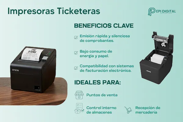 infografía sobre Impresoras Ticketeras