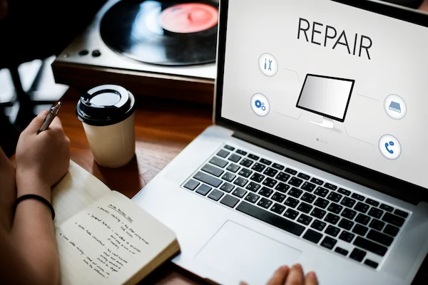software dando un aviso de que el equipo requiere de un mantenimiento preventivo