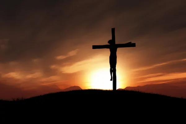 imagen de Jesucristo crucificado en Viernes Santo